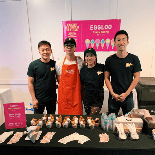 Eggloo team at a catering event