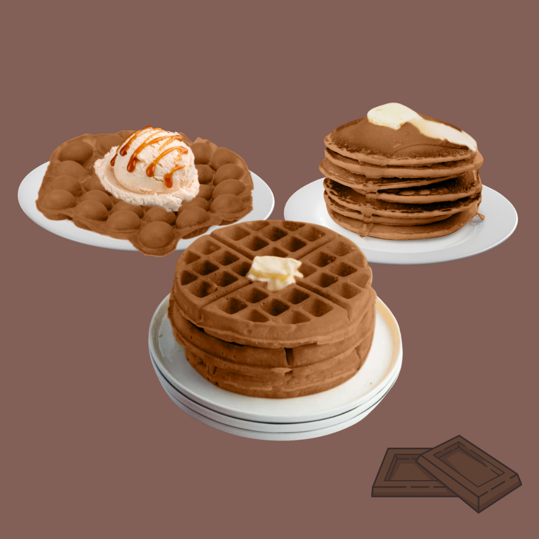 Chocolate Waffle & Pancake Mix (Pack of 3) - Eggloo