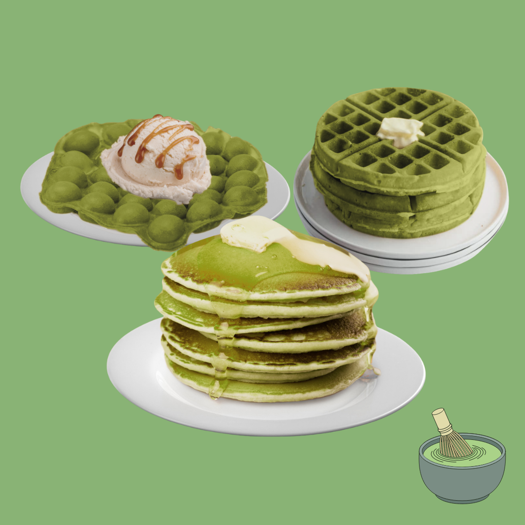 Matcha Waffle & Pancake Mix (Pack of 3) - Eggloo